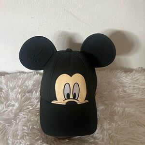 Black Mickey Ear Baseball Cap NWOT